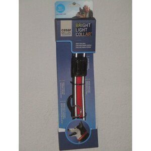 Cesar Millan Bright Dark Red  Dog Collar Size Small 15.7" x 17.7" New Bag
